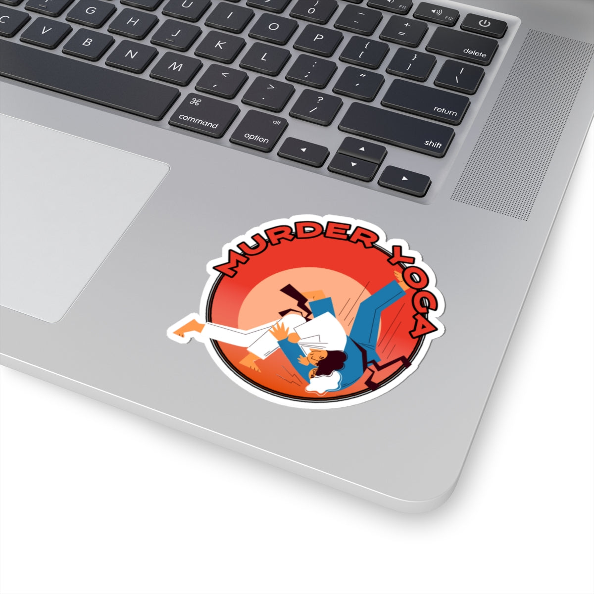 Murder Yoga Sticker — Funny Jiu-Jitsu/Judo Throw Vinyl Sticker