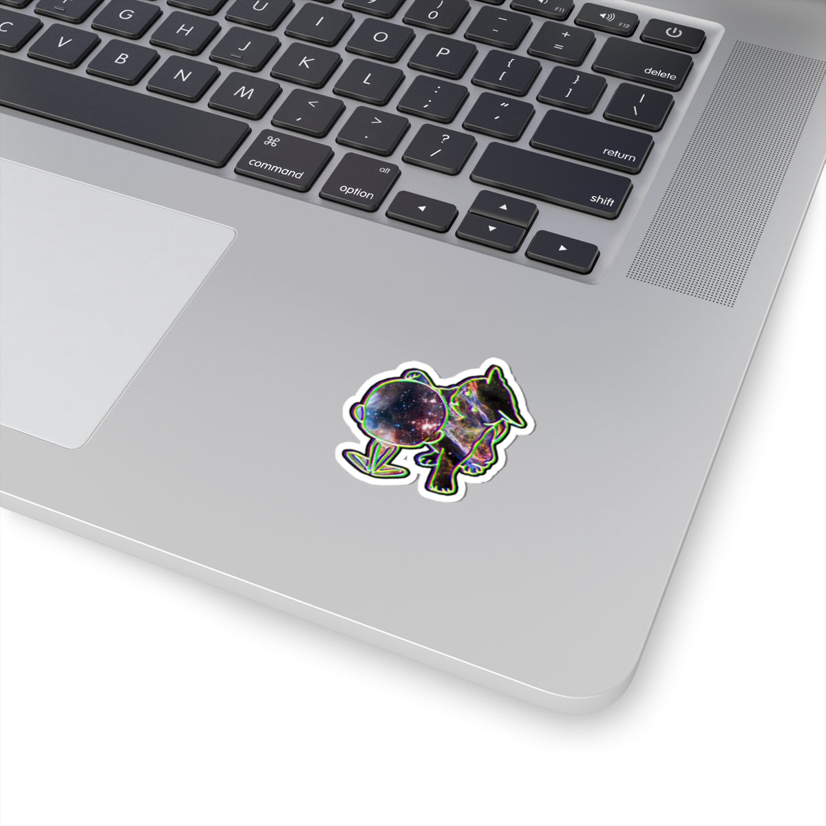 Galaxy Cat — Cosmic Aesthetic Laptop Decal
