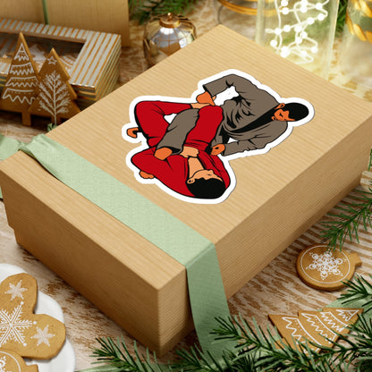 Brazilian Jiu-Jitsu Ground Grappling Sticker — Kiss-Cut Martial Arts Decal