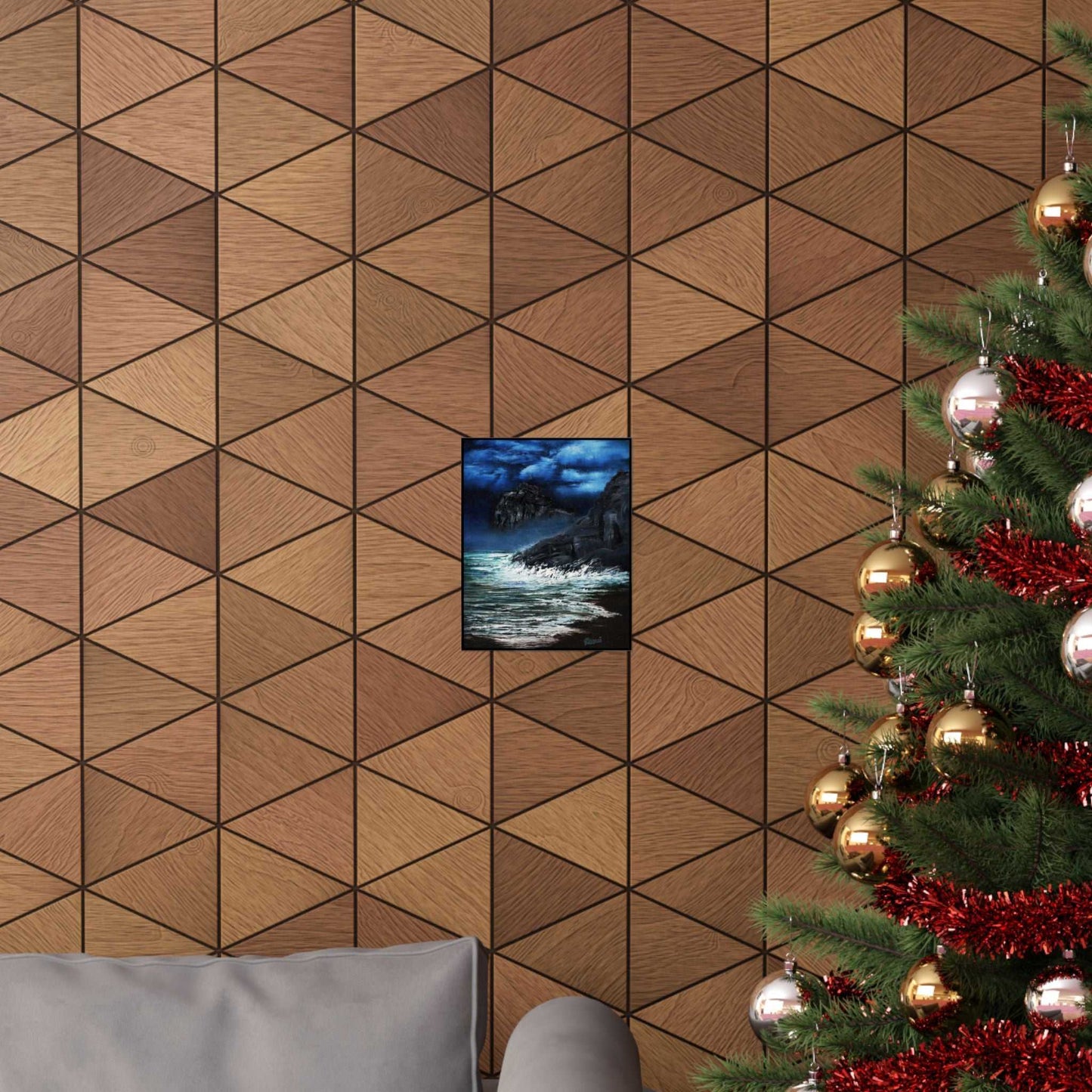 Ocean Nightscape Matte Poster — Moody Seascape Wall Art