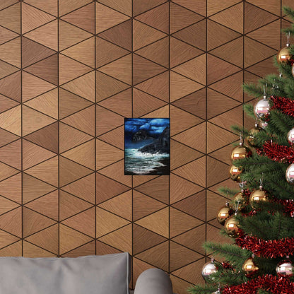 Ocean Nightscape Matte Poster — Moody Seascape Wall Art