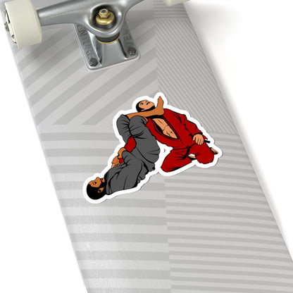 Brazilian Jiu-Jitsu Grappling Sticker — BJJ Submission Kiss-Cut Decal