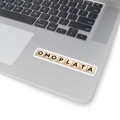 Omoplata Scrabble-Style Sticker