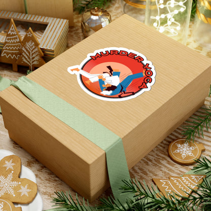 Murder Yoga Sticker — Funny Jiu-Jitsu/Judo Throw Vinyl Sticker