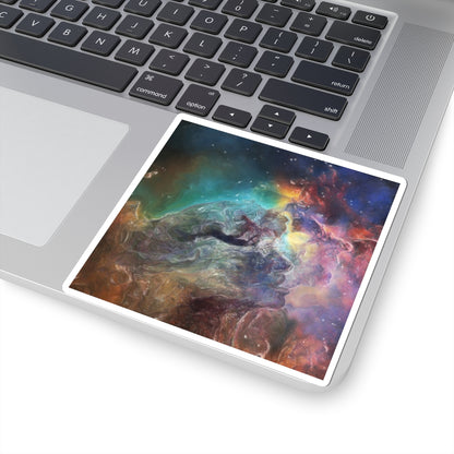 Cosmos Kiss — Colorful Space Nebula Galaxy Art