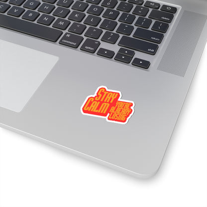 Stay Calm You're Already Losing Sticker — Bold Retro Laptop Decal