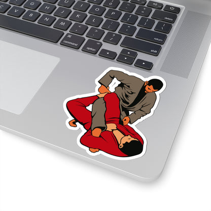 Brazilian Jiu-Jitsu Ground Grappling Sticker — Kiss-Cut Martial Arts Decal
