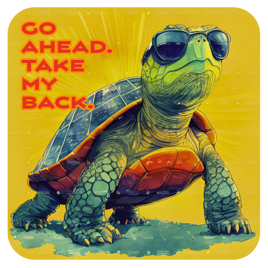 “Go Ahead. Take My Back.” - Cool Sunglasses Jiu Jitsu Turtle