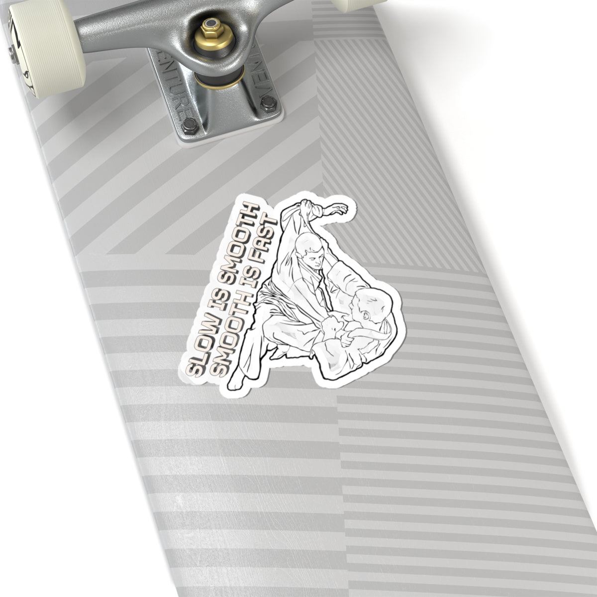 "Slow Is Smooth, Smooth Is Fast" Jiu-Jitsu Kiss-Cut Sticker