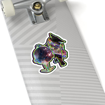 Galaxy Cat — Cosmic Aesthetic Laptop Decal