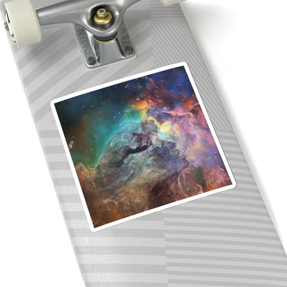 Cosmos Kiss — Colorful Space Nebula Galaxy Art