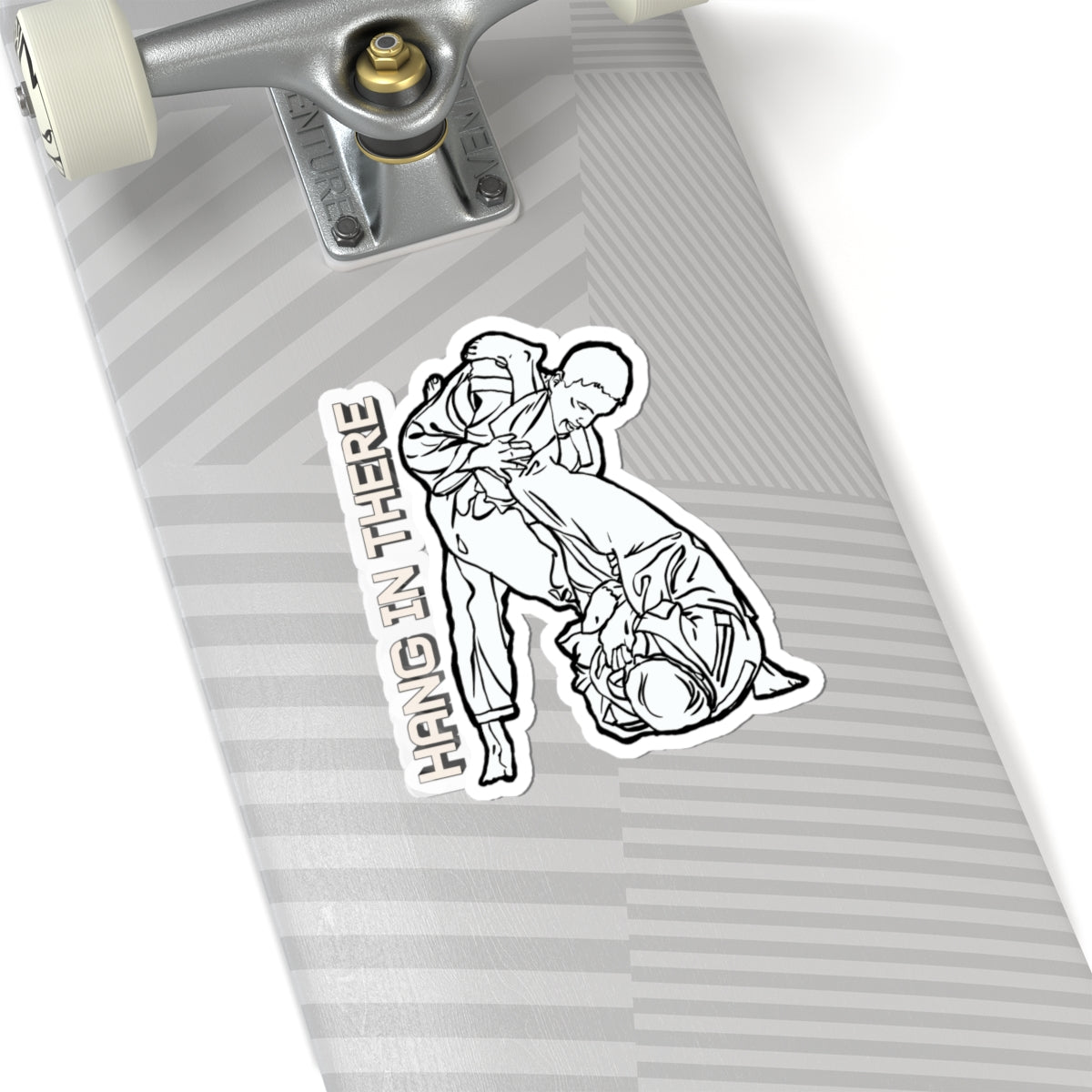 'Hang In There' Jiu-Jitsu Sticker — BJJ Grappling Decal