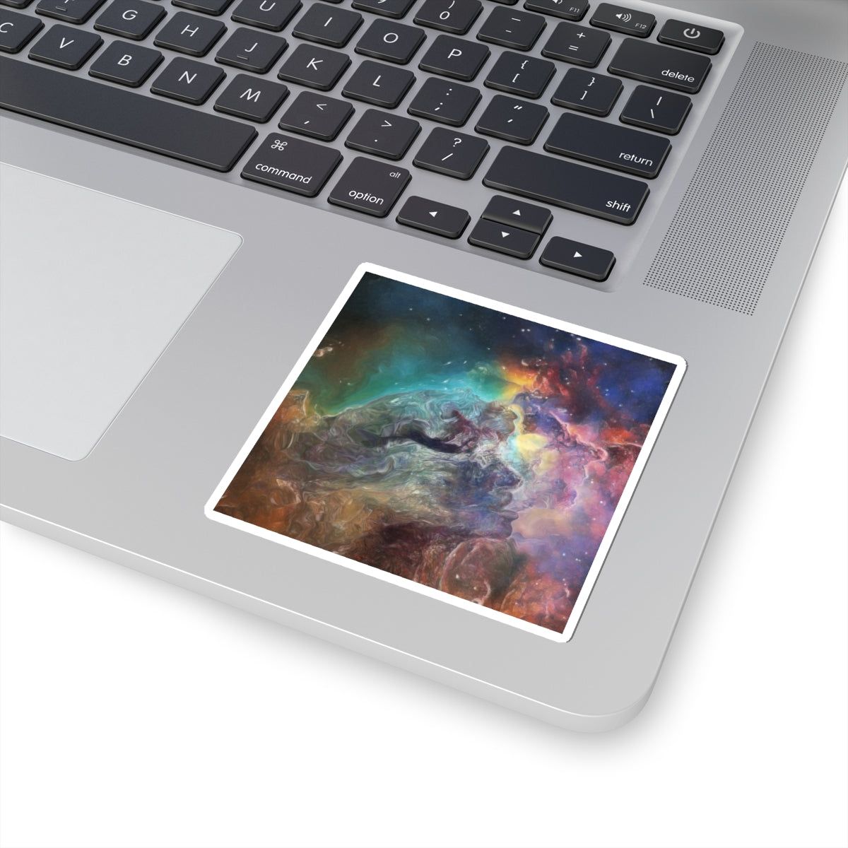 Cosmos Kiss — Colorful Space Nebula Galaxy Art