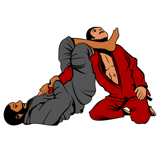 Brazilian Jiu-Jitsu Grappling Sticker — BJJ Submission Kiss-Cut Decal