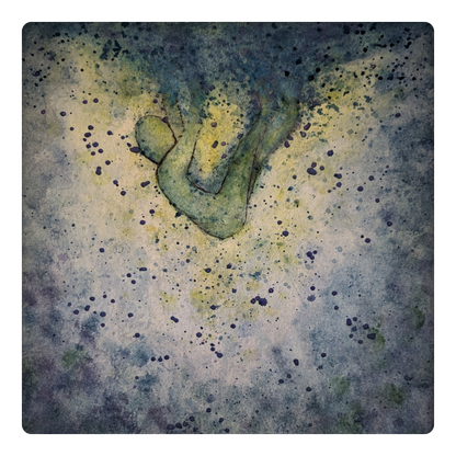 Watercolor Falling Figure Sticker – Art Sticker, Abstract Water Design